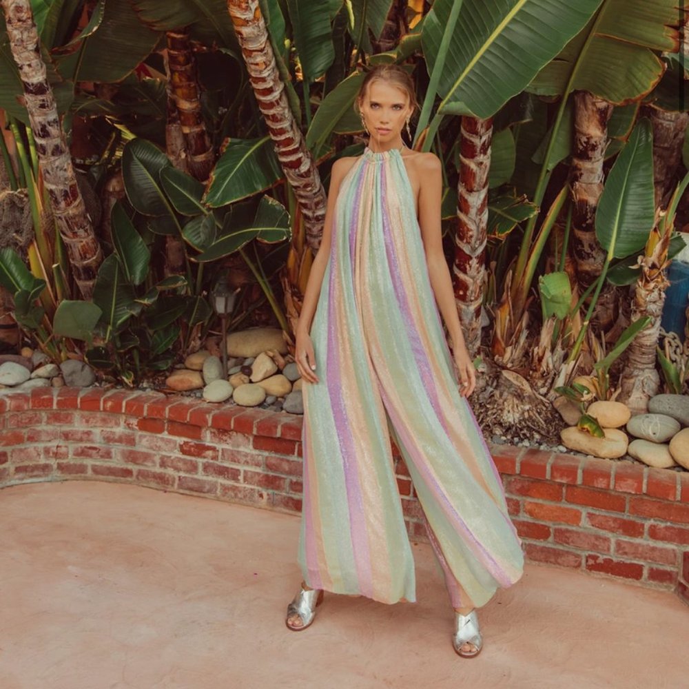 Sundress Sophie Marbella Mix Pastel Jumpsuit XS/S - Picture 1 of 12
